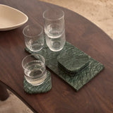 Marmeren onderzetters groen- 4 stuks