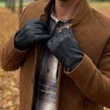 Handschoenen 'Harry'- hertenleer met kajsmiervoering