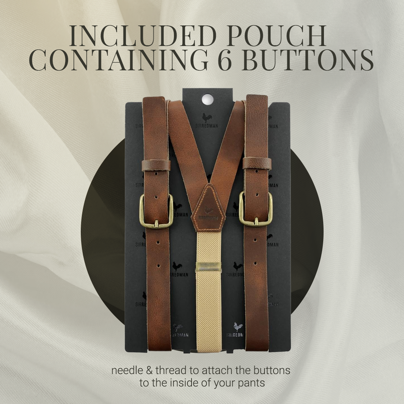 Sir Redman Braces Y-Model - Brown