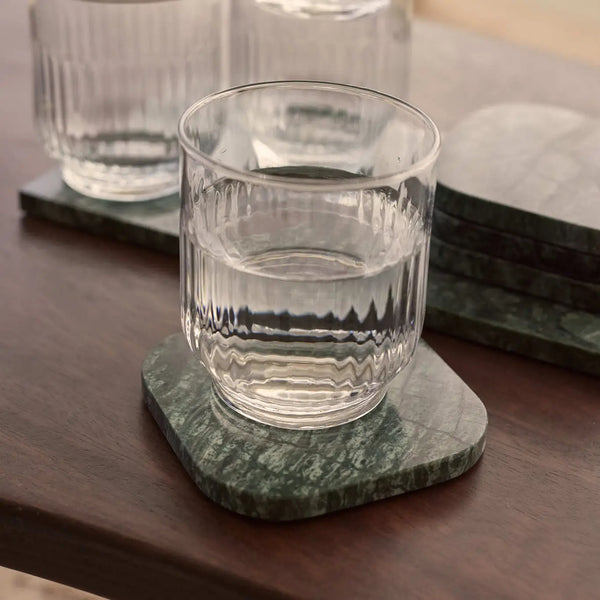 Marmeren onderzetters groen- 4 stuks