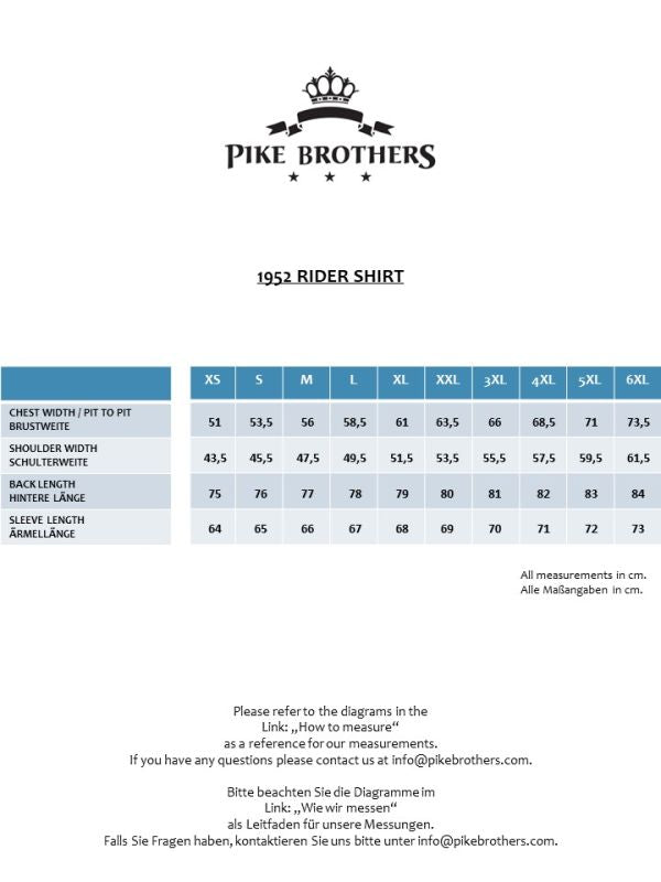 Pike Brothers - Hemd '1952 Rider Shirt Denim Faded'