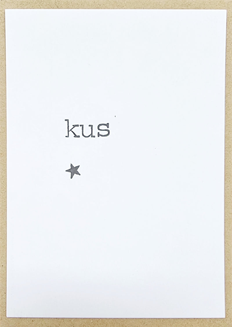 By Mar - Postkaart 'Kus'