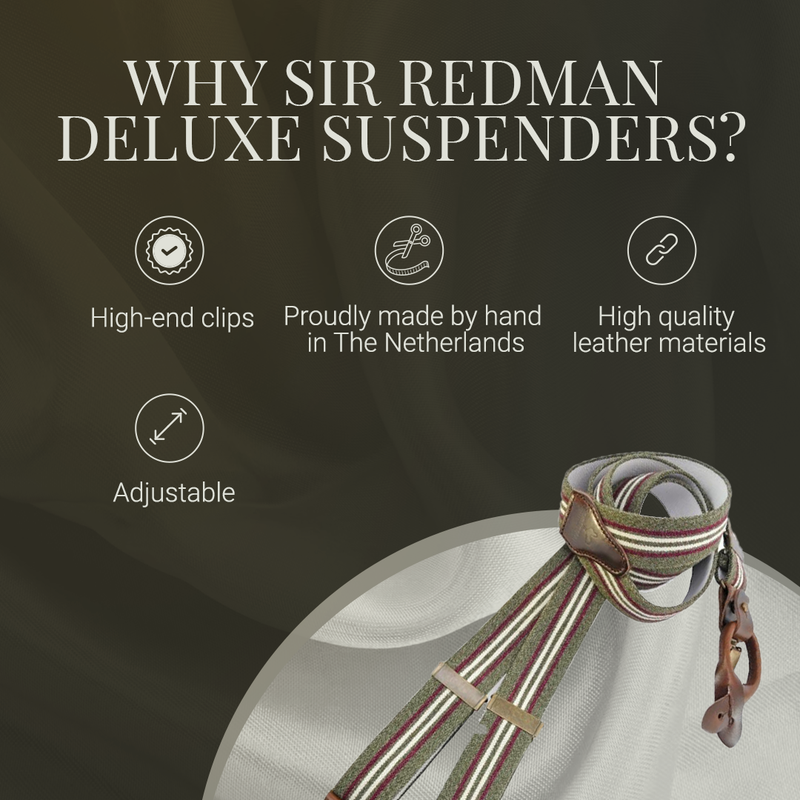 Sir Redman Braces - Y-Model - Green