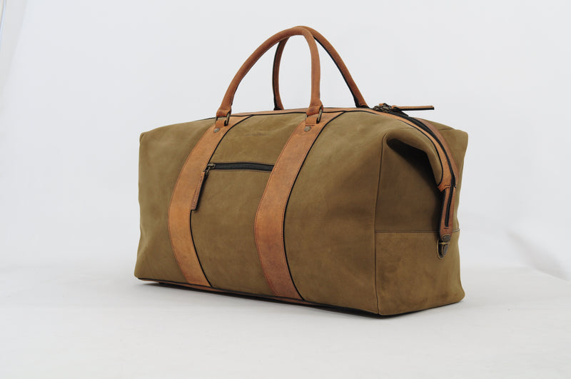 duffelbag leder reistas travelbag