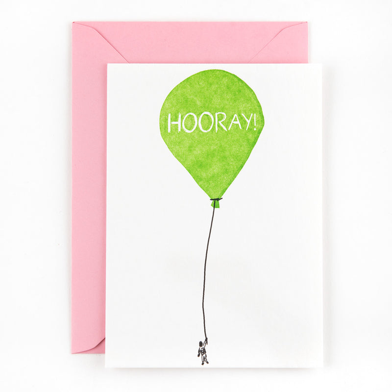 Studio Flash - Postkaart 'Hooray balloon'