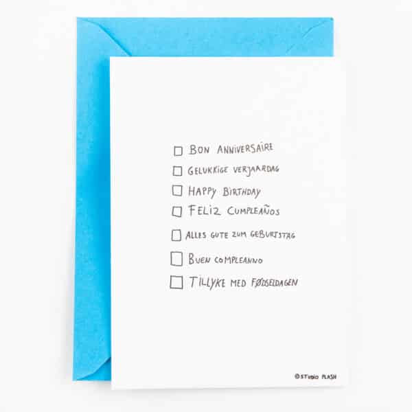 Studio Flash - Postkaarten 'Bon Anniversaire'