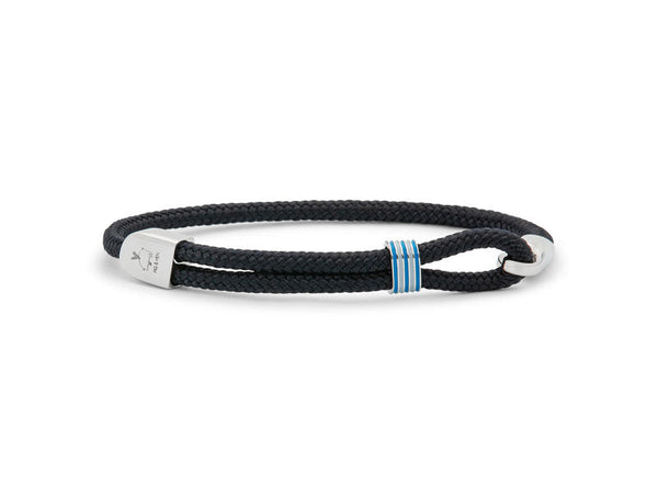 Pig&Hen - Armband 'Captain Carl' - Navy & Silver