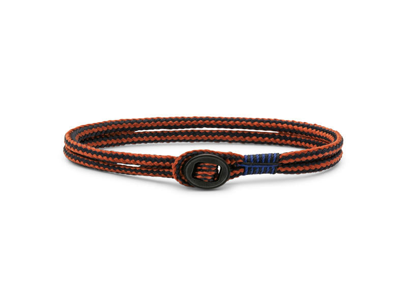 Pig&Hen - Armband 'Don Dino' - Autumn Red - Navy & Black