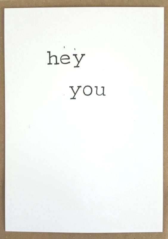 By Mar - Postkaart 'Hey you'