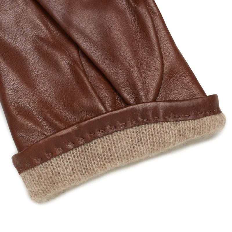 1861 - Lederen handschoenen - Zadelbruin
