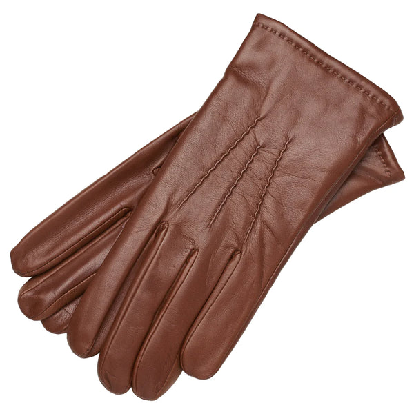 1861 - Lederen handschoenen - Zadelbruin