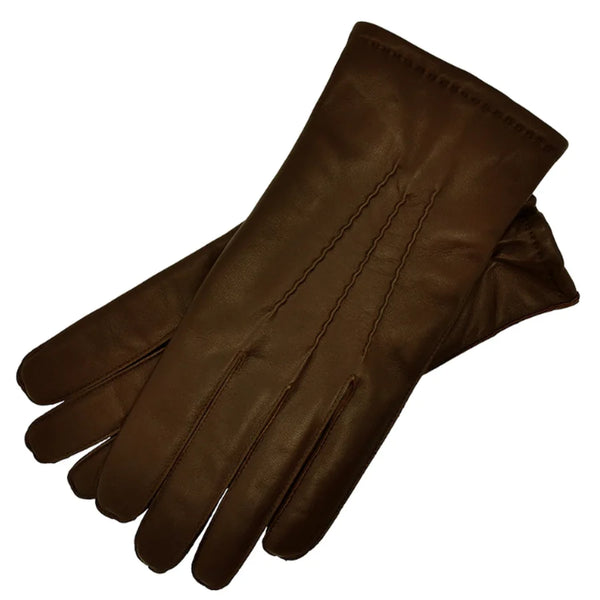 1861 - Lederen handschoenen - Donkerbruin