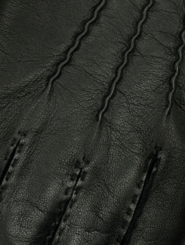 1861 - Lederen handschoenen - zwart
