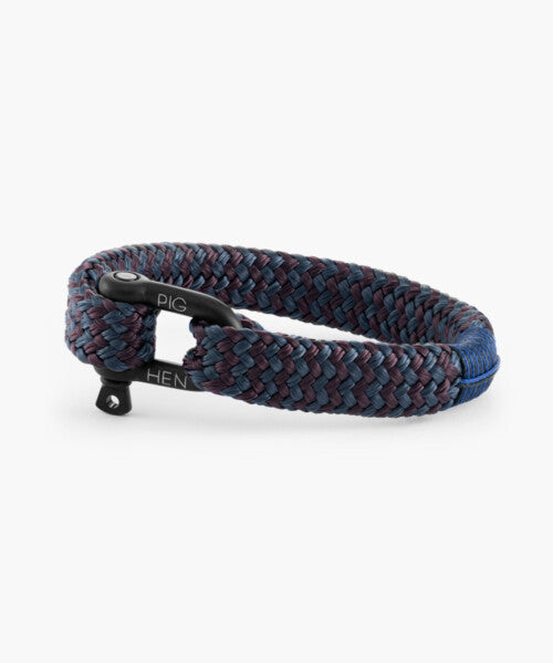 Pig&Hen - Armband 'Gorgeous George' - Navy & Silver