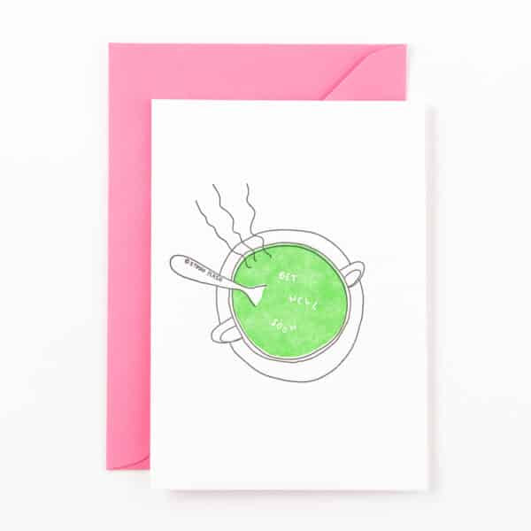 Studio Flash - Postkaarten 'Get Well Soon Soup'
