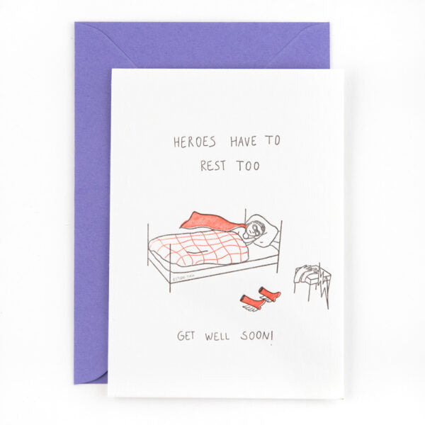 Studio Flash - Postkaarten 'Heroes have to rest to'