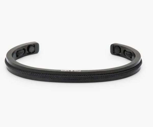 Pig&Hen - Armband 'Navarch 6mm' - Black & Black