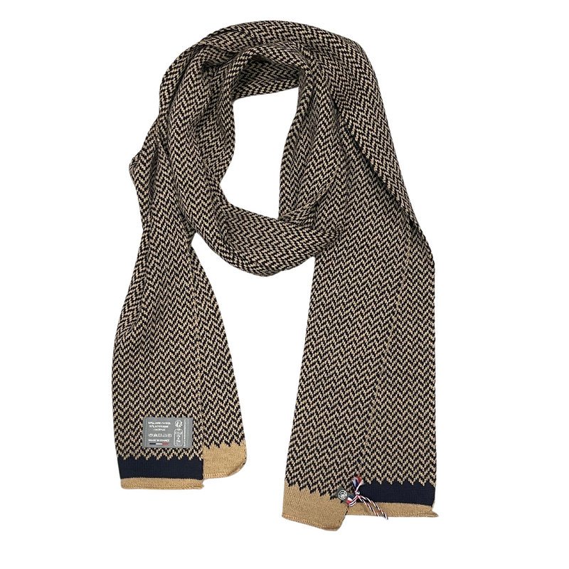 Sjaal met visgraatmotief 'Adam'- Maison Bonnefoy