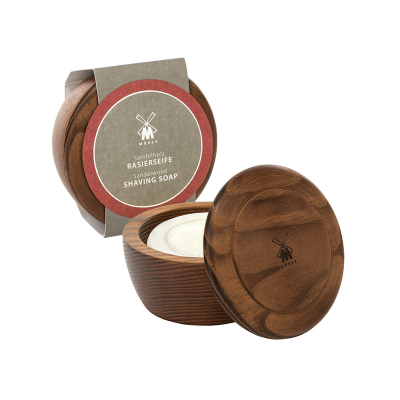 Mühle - Wooden shaving bowl with shaving soap