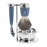 Mühle - 4-delige scheerset "Rytmo" -petrolblauw
