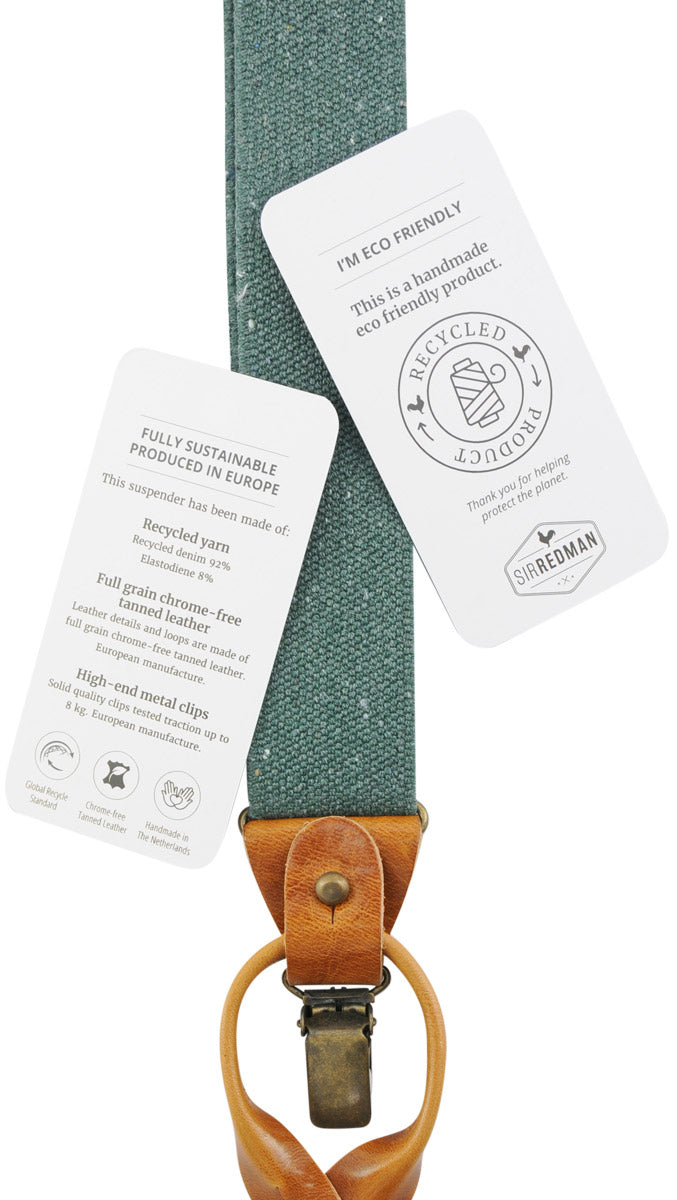 Sir Redman - Luxury Braces - Richy Recycle Green