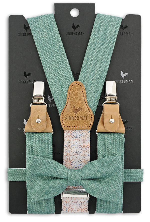Sir Redman - Combi Pack Bretellen Strikje - Gracefull Groom Green