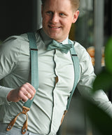 Sir Redman - Combi Pack Braces Bow Tie - Gracefull Groom Green