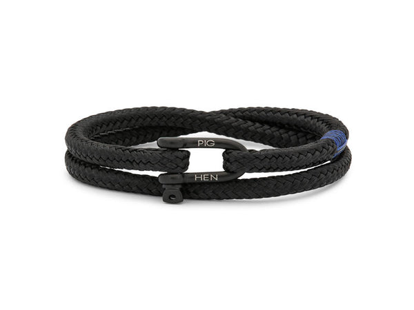 Pig&Hen - Armband 'Salty Steve' - Black & Black