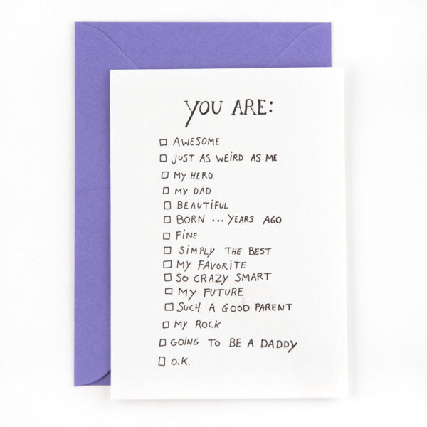 Studio Flash - Postkaart 'You Are:'