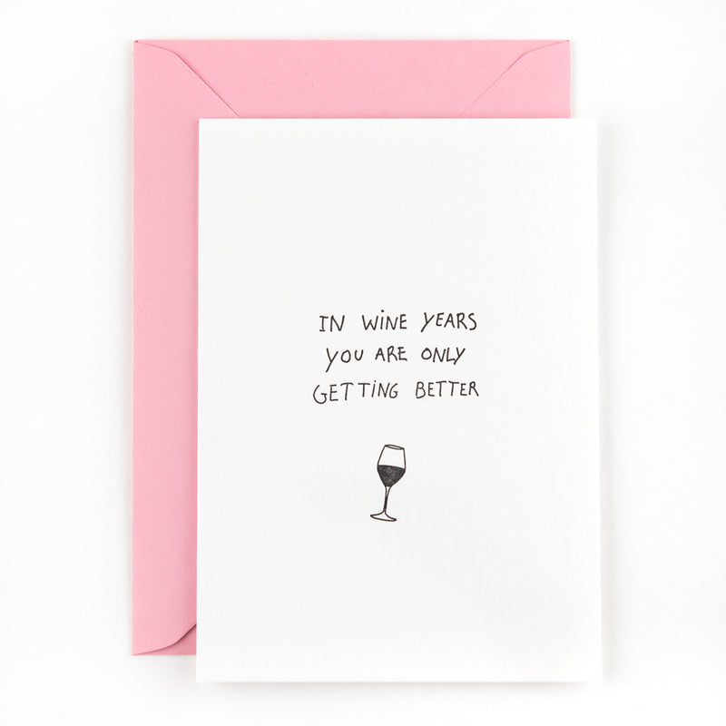 Studio Flash - Postkaarten 'In WineYears You are only'