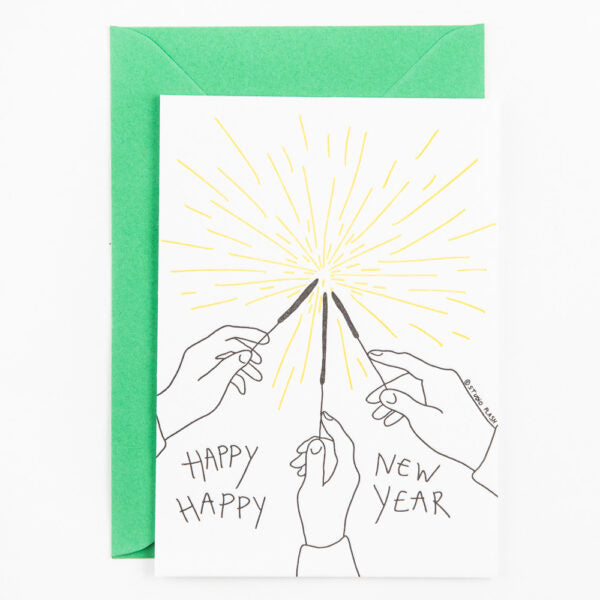 Studio Flash - Postkaart 'Happy New Year'
