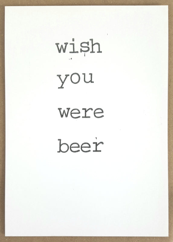 By Mar - Postkaart 'Wish you were beer'