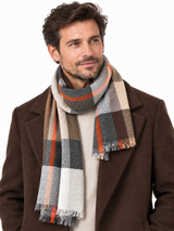 Heren sjaal 100% wol – trend Herfst/Winter 2026 - Premiumkwaliteit