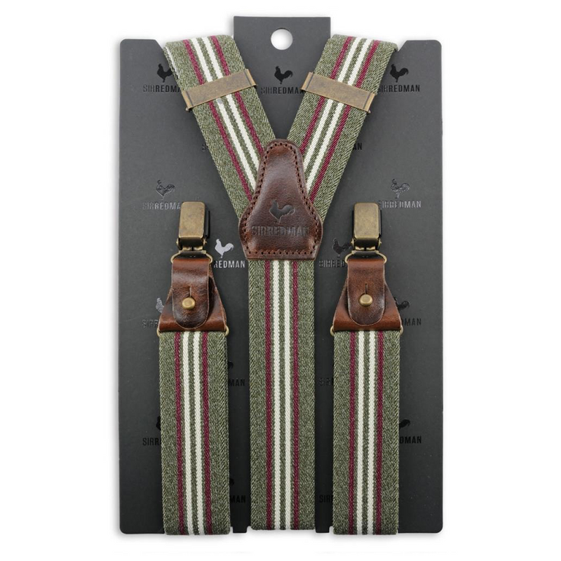 Sir Redman Braces - Y-Model - Green