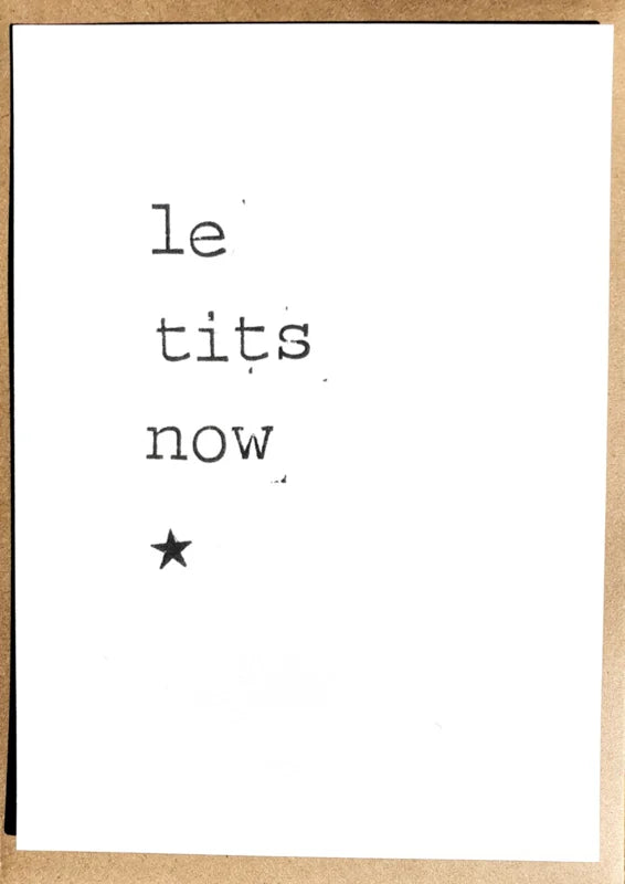 By Mar - Postkaart 'Le tits now'