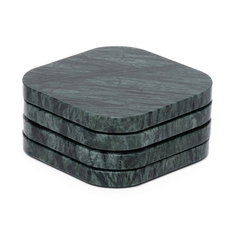 Marmeren onderzetters groen- 4 stuks