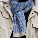 Sjaal met visgraatmotief 'Adam'- Maison Bonnefoy