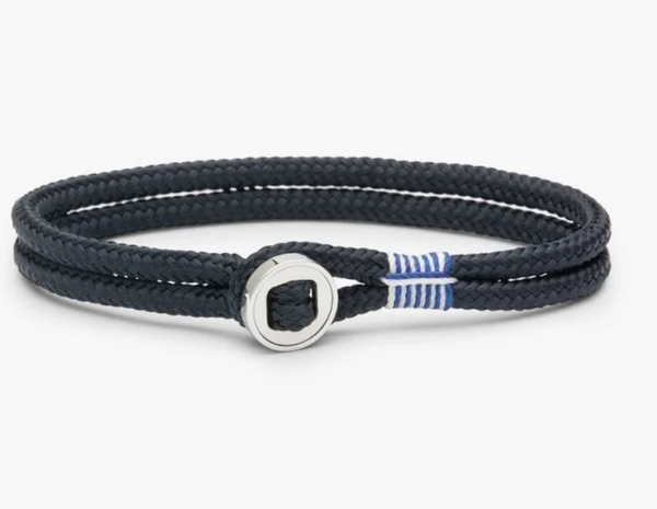 Pig&Hen - Armband 'Don Dino' - Navy & Silver
