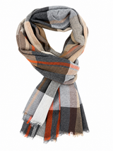 Heren sjaal 100% wol – trend Herfst/Winter 2026 - Premiumkwaliteit