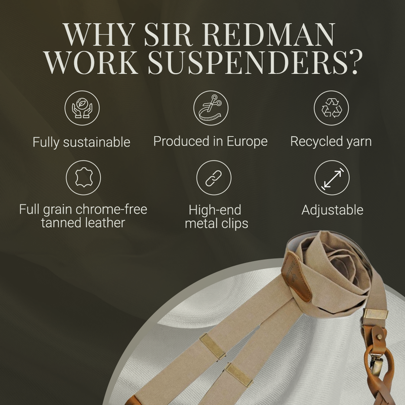 Sir Redman WORK Braces - Taupe