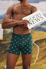 A-dam - Boxershort 'Green Dotted Earth'