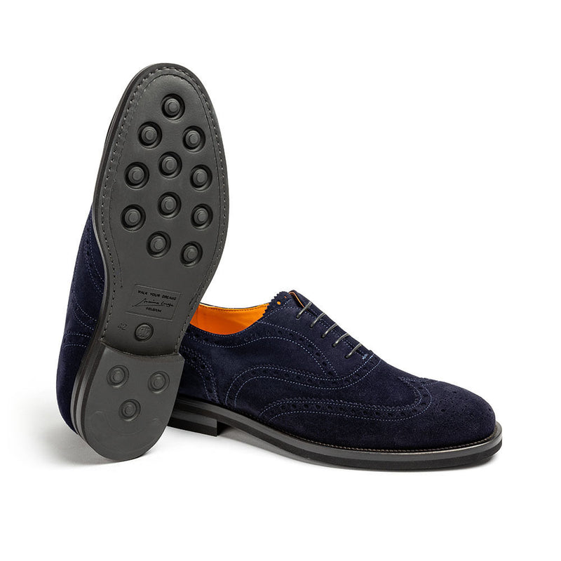 Maxime Tanghe - Shoes "Julius - Suede Blu"