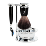 Mühle - 4-delige scheerset "Rytmo" - zwart