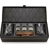 The Connaisseur's Set: cadeauset met 2 palm whiskyglazen en whiskystenen