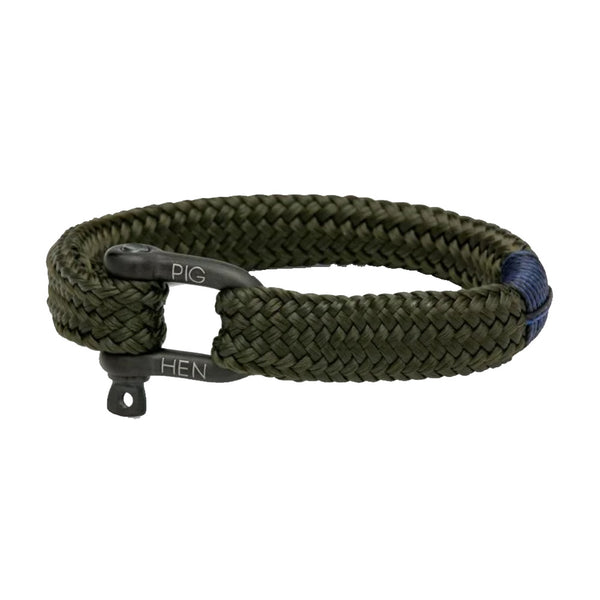 Pig&Hen - Armband 'Gorgeous George' - Army & Black