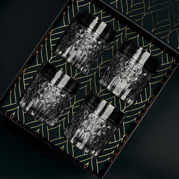 Prestige geschenkset: 4 whiskyglazen uit The Privilege Collection