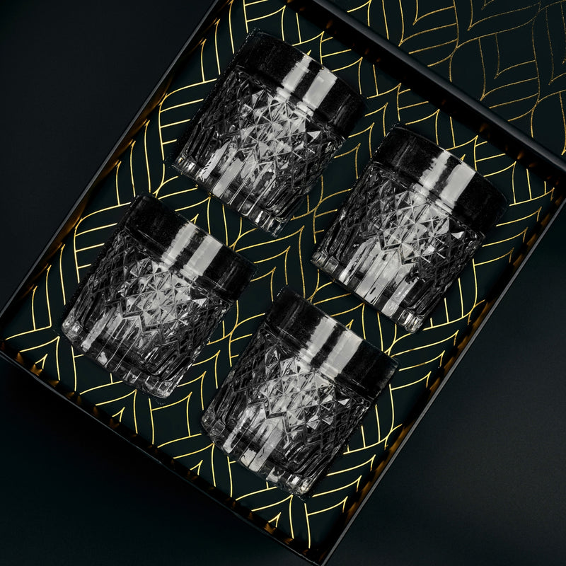 Prestige geschenkset: 4 whiskyglazen uit The Privilege Collection