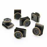 Sir Redman - Set Losse Bretel Knoopjes - Antiek Messing (6 stuks)
