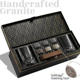 The Connaisseur's Set: cadeauset met 2 signature whiskyglazen en whiskystenen