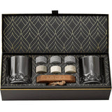 The Connaisseur's Set: cadeauset met 2 signature whiskyglazen en whiskystenen